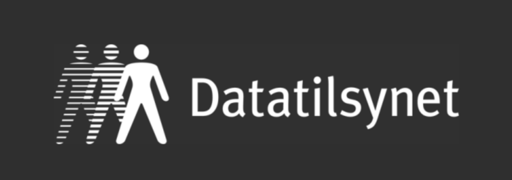 Skilt med tekst"Datatilsynet"